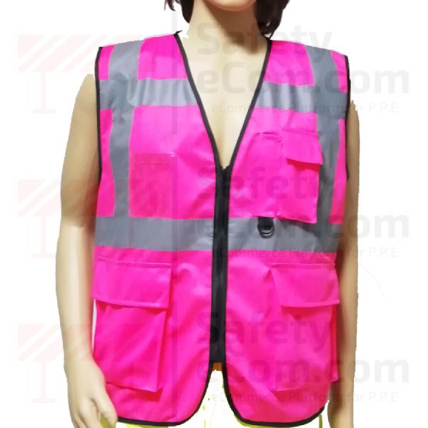 Hi Viz Executive Safety Vest - Pink Color